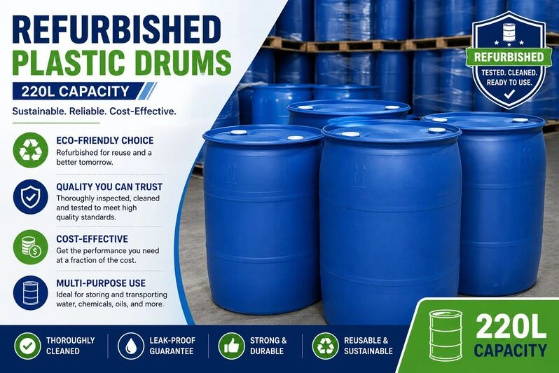 Refurbished Plastic Drums (220L)